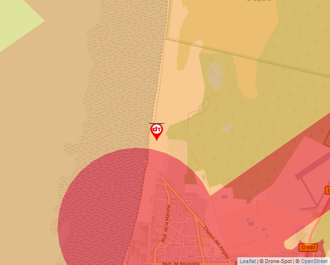 Carte Géoportail pour les drones de loisir