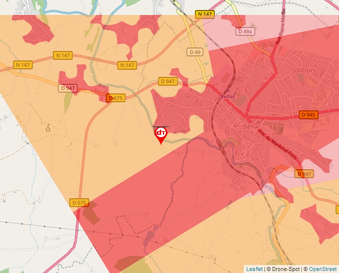 Carte Géoportail pour les drones de loisir