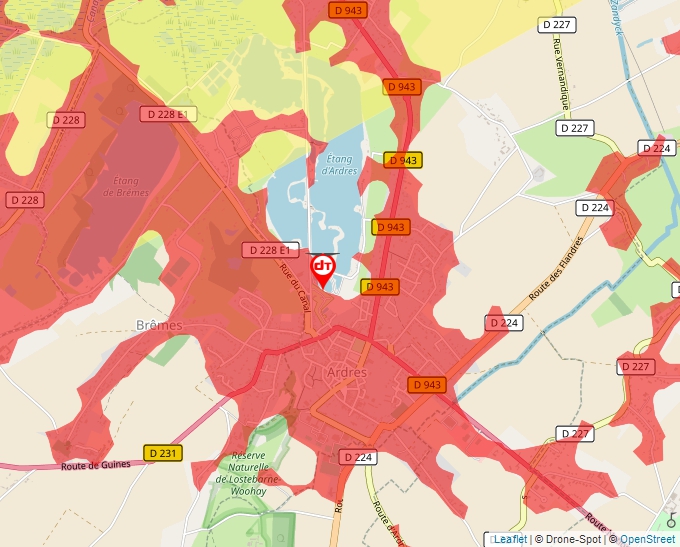 Carte Géoportail pour les drones de loisir