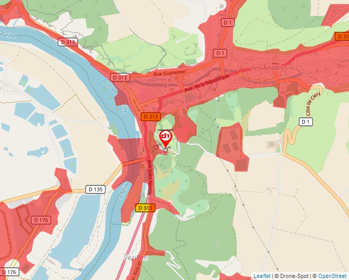 Carte Géoportail pour les drones de loisir