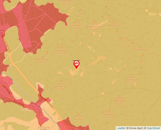 Carte Géoportail pour les drones de loisir