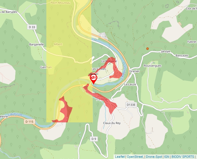 Carte Géoportail pour les drones de loisir