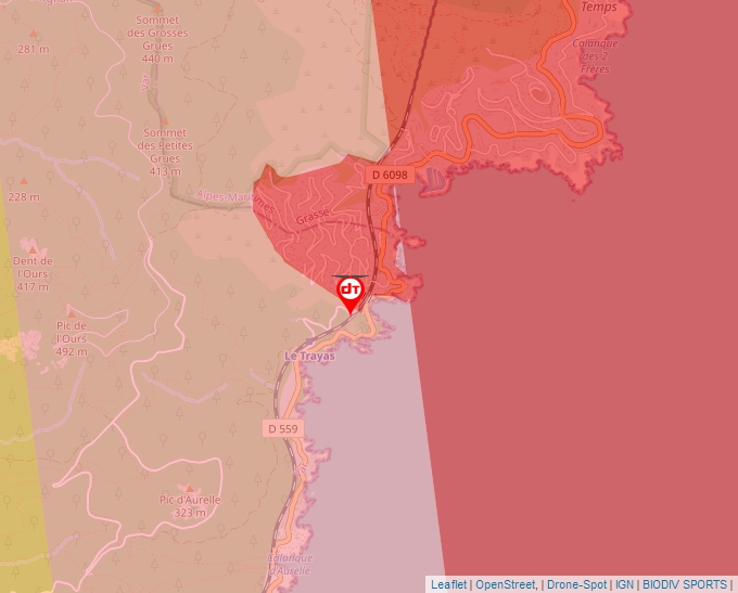 Carte Géoportail pour les drones de loisir