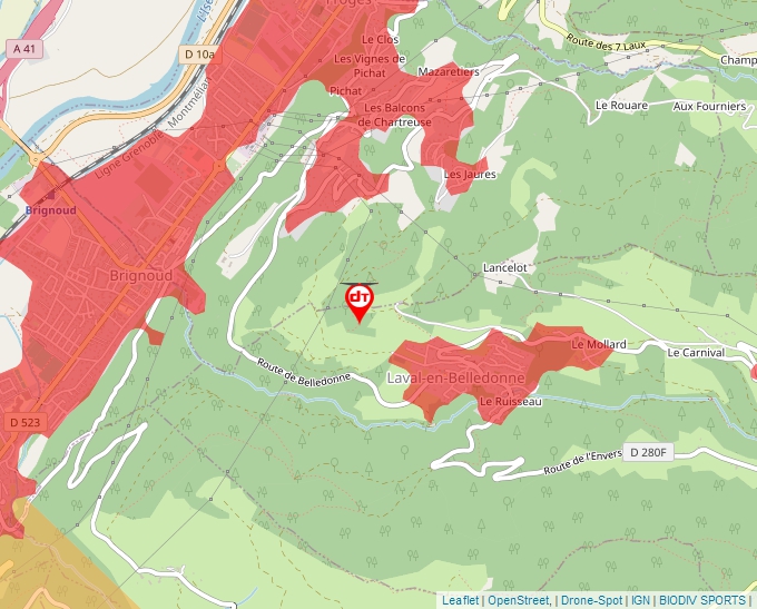 Carte Géoportail pour les drones de loisir