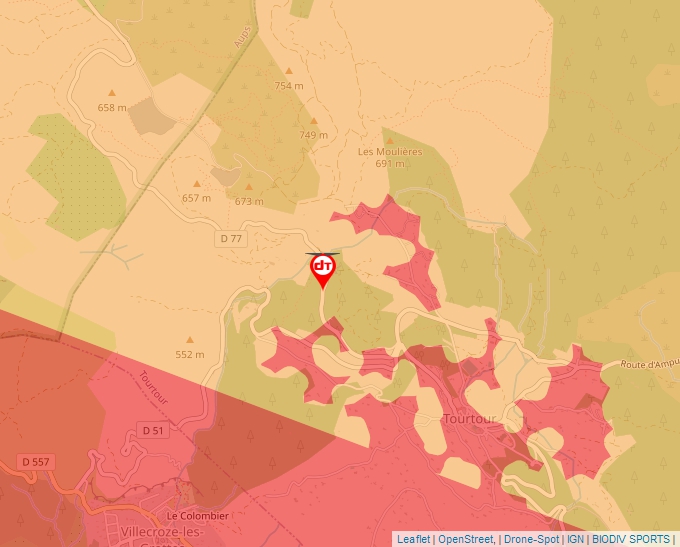 Carte Géoportail pour les drones de loisir