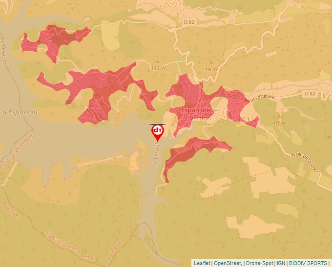 Carte Géoportail pour les drones de loisir