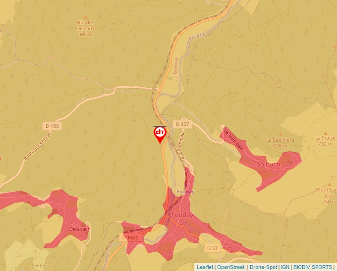 Carte Géoportail pour les drones de loisir