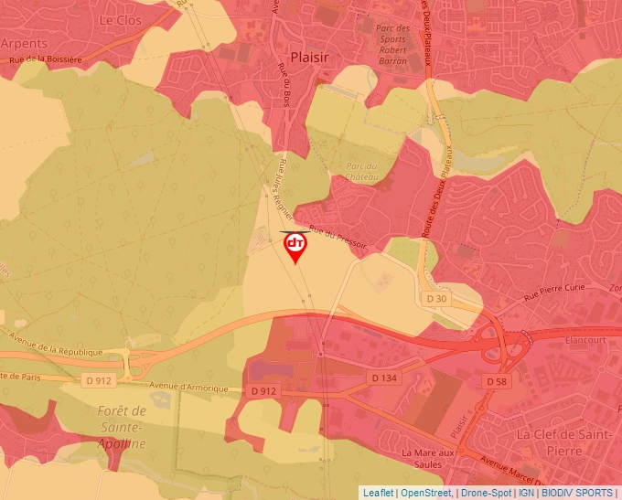 Carte Géoportail pour les drones de loisir