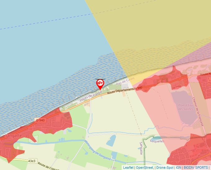 Carte Géoportail pour les drones de loisir