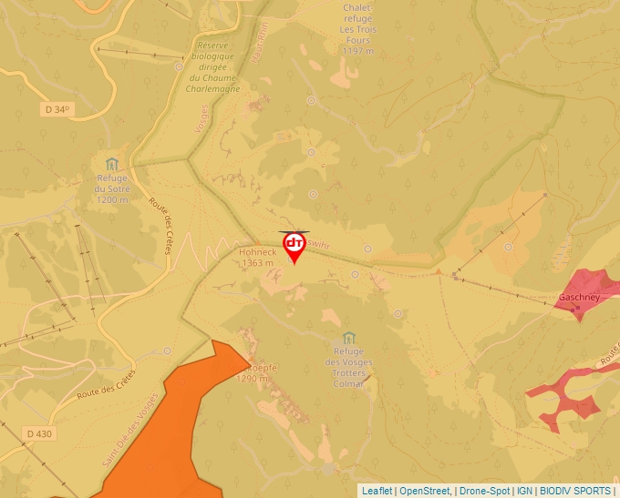 Carte Géoportail pour les drones de loisir