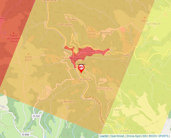 Carte Géoportail pour les drones de loisir