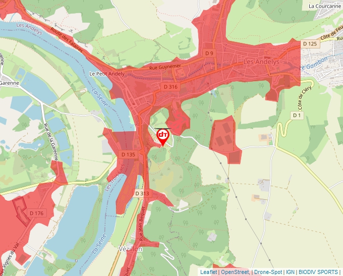 Carte Géoportail pour les drones de loisir