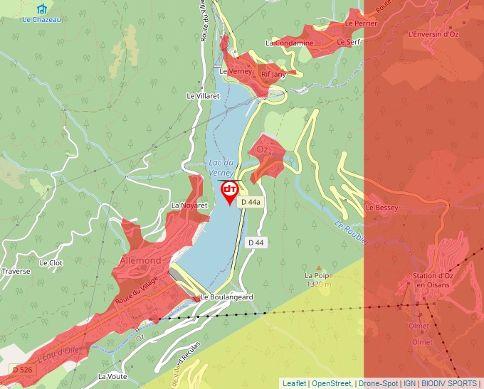 Carte Géoportail pour les drones de loisir