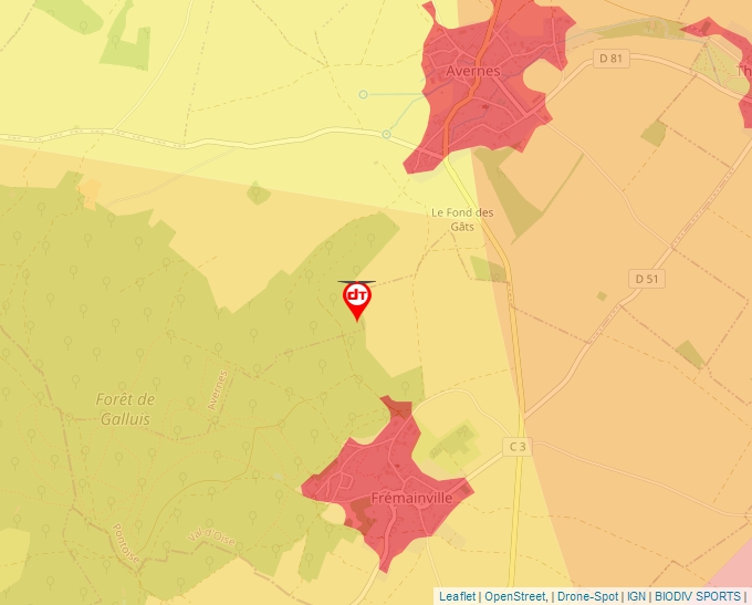 Carte Géoportail pour les drones de loisir