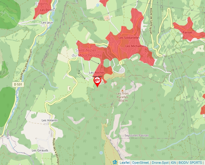 Carte Géoportail pour les drones de loisir