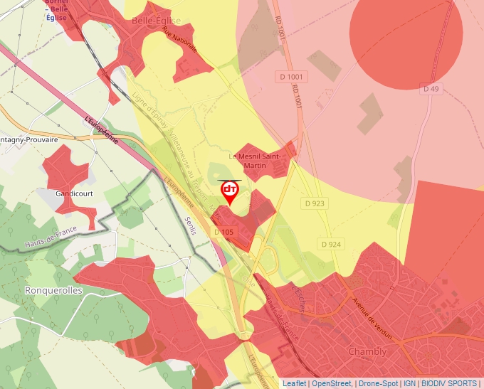 Carte Géoportail pour les drones de loisir