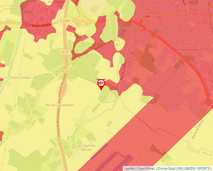 Carte Géoportail pour les drones de loisir