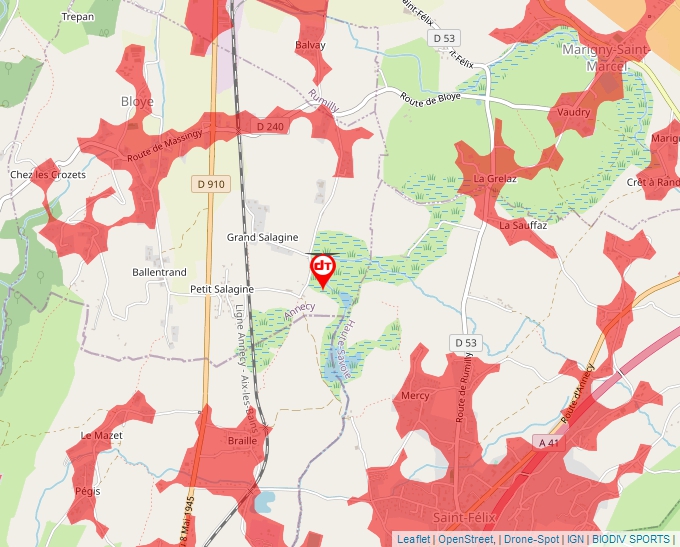 Carte Géoportail pour les drones de loisir