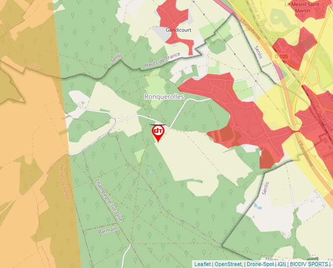 Carte Géoportail pour les drones de loisir