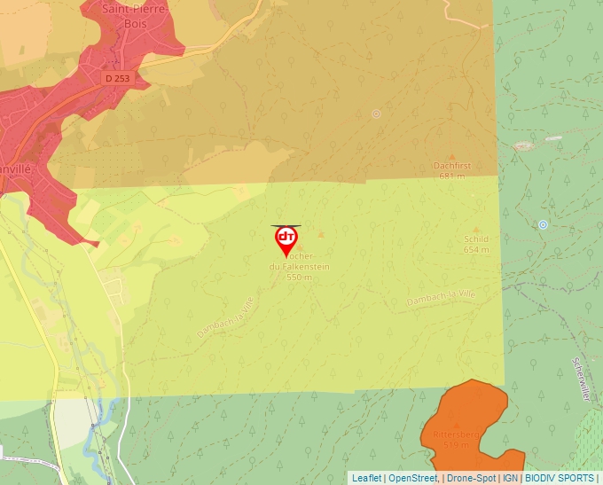 Carte Géoportail pour les drones de loisir