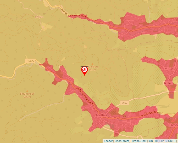 Carte Géoportail pour les drones de loisir