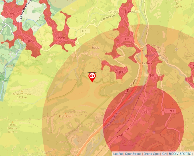 Carte Géoportail pour les drones de loisir