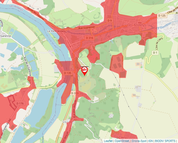 Carte Géoportail pour les drones de loisir