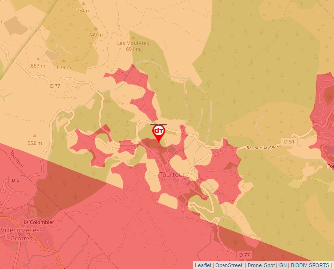 Carte Géoportail pour les drones de loisir