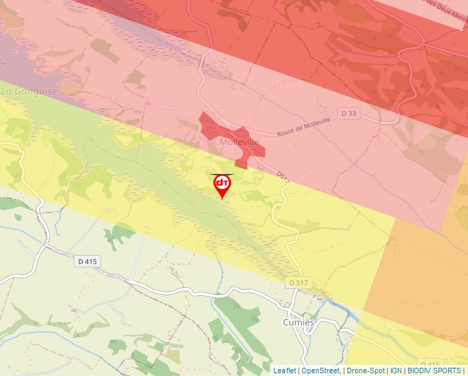 Carte Géoportail pour les drones de loisir