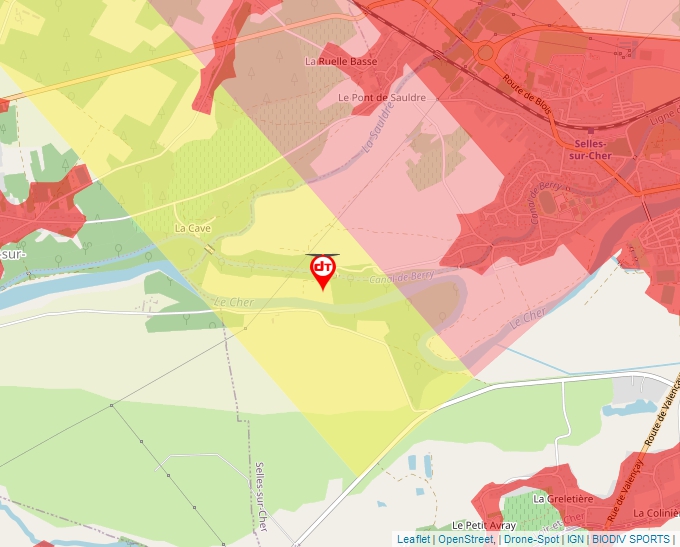 Carte Géoportail pour les drones de loisir