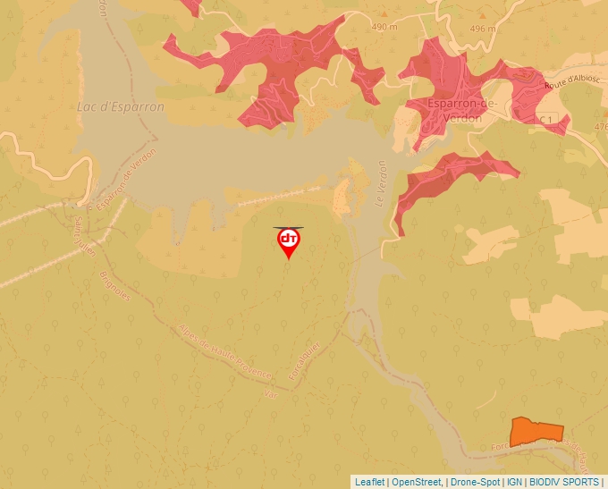 Carte Géoportail pour les drones de loisir