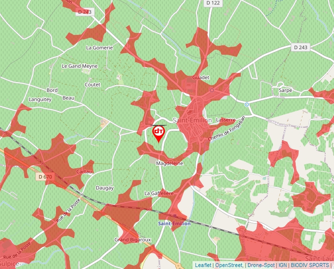 Carte Géoportail pour les drones de loisir