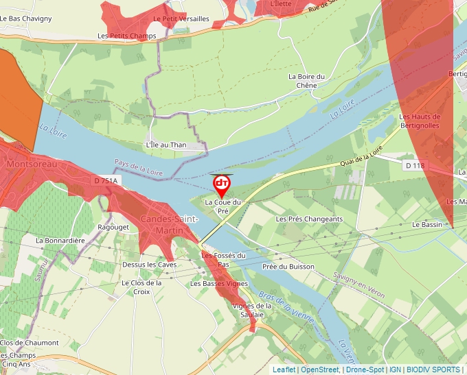 Carte Géoportail pour les drones de loisir