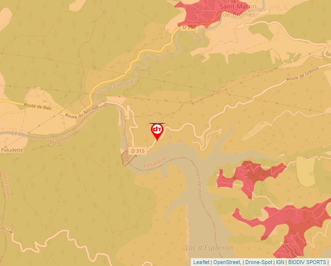 Carte Géoportail pour les drones de loisir