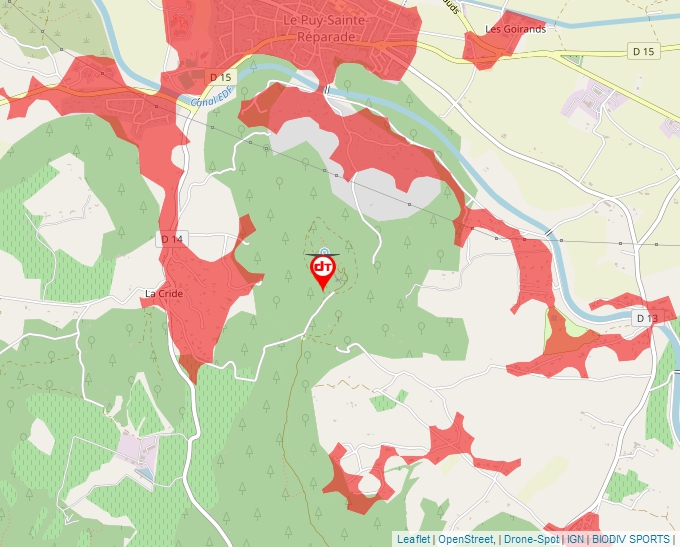 Carte Géoportail pour les drones de loisir