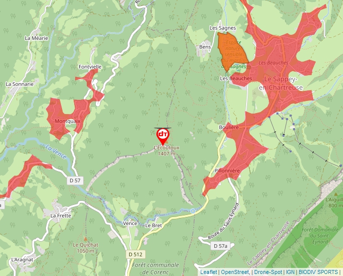 Carte Géoportail pour les drones de loisir