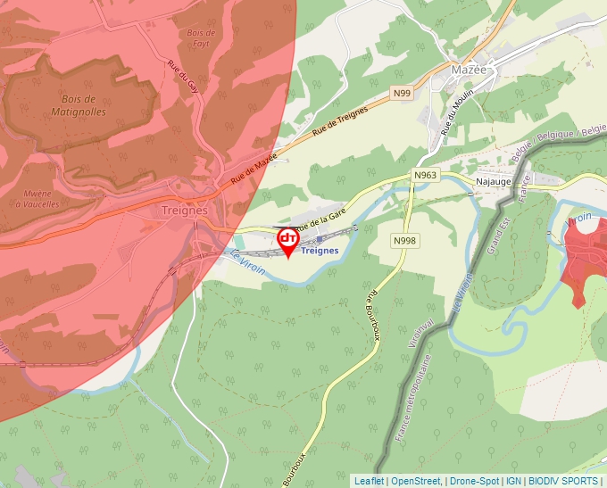 Carte Géoportail pour les drones de loisir