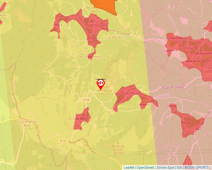 Carte Géoportail pour les drones de loisir