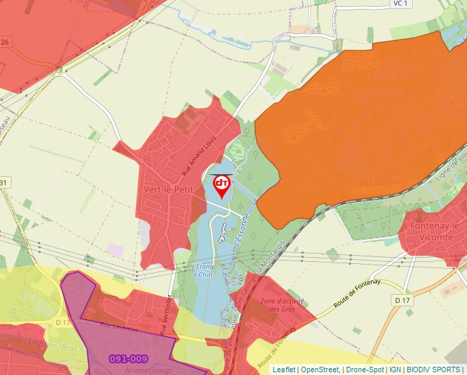 Carte Géoportail pour les drones de loisir