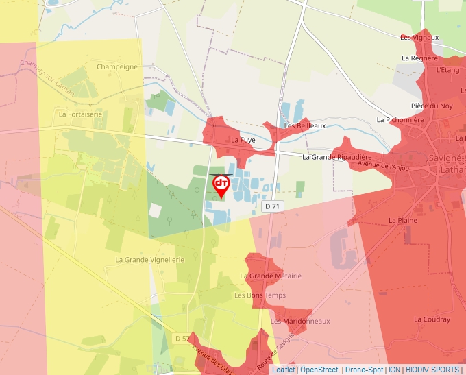 Carte Géoportail pour les drones de loisir