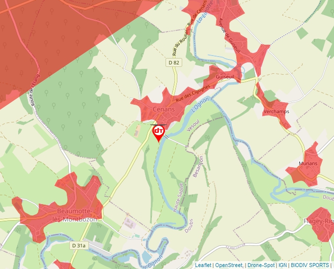 Carte Géoportail pour les drones de loisir