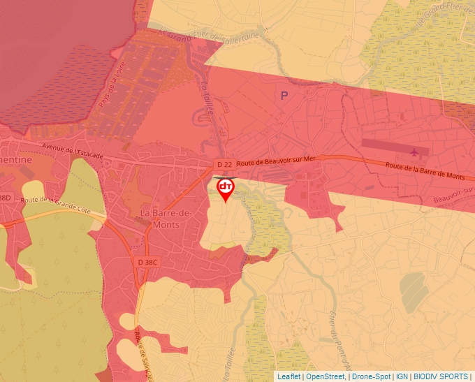 Carte Géoportail pour les drones de loisir