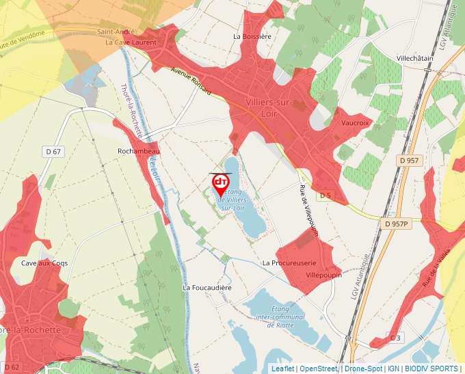 Carte Géoportail pour les drones de loisir