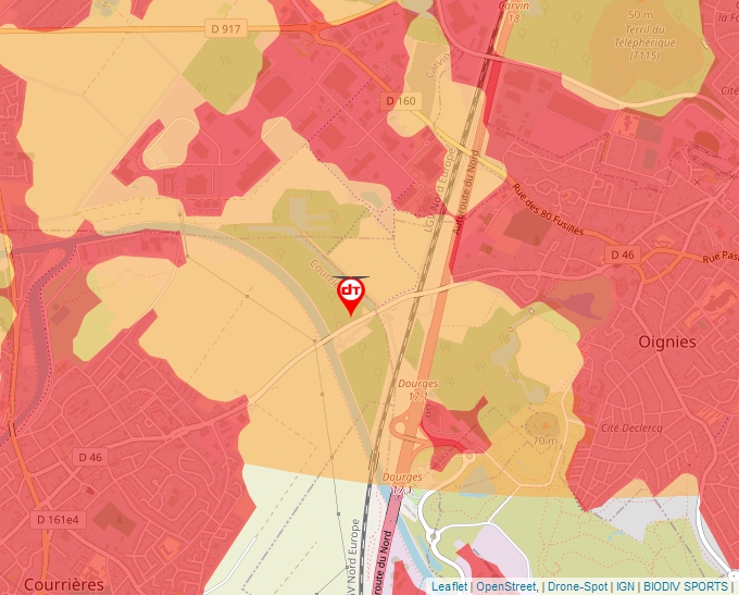 Carte Géoportail pour les drones de loisir