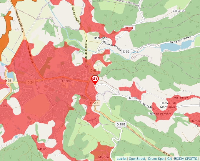 Carte Géoportail pour les drones de loisir