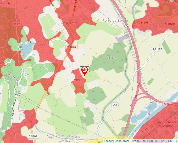 Carte Géoportail pour les drones de loisir