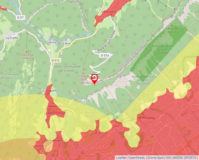 Carte Géoportail pour les drones de loisir