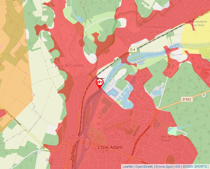 Carte Géoportail pour les drones de loisir