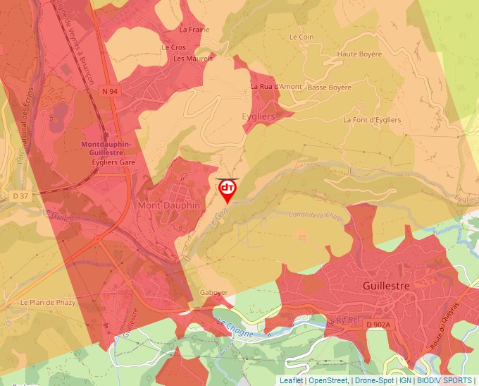 Carte Géoportail pour les drones de loisir