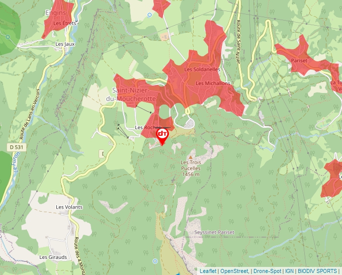 Carte Géoportail pour les drones de loisir